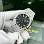 Super-Clone-Audemars-Piguet-Royal-Oak-Frosted-Gold-41mm-Black-4
