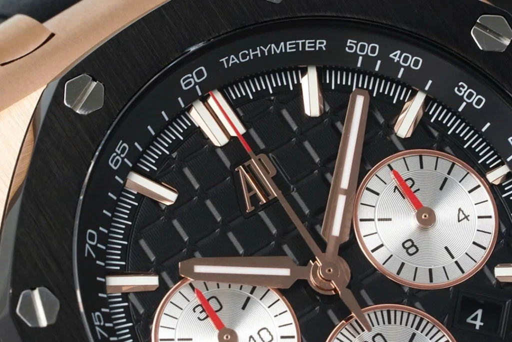 Super-Clone-Audemars-Piguet-Royal-Oak-Offshore-Rose-Gold-26420ST-42mm-Black-Dial-4
