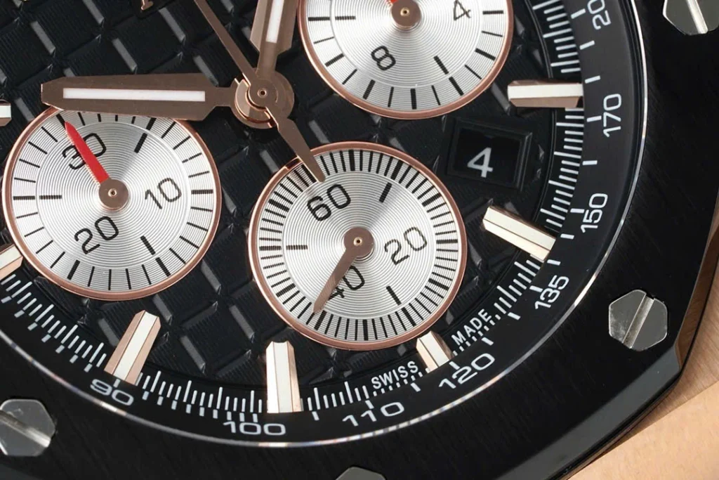 Super-Clone-Audemars-Piguet-Royal-Oak-Offshore-Rose-Gold-26420ST-42mm-Black-Dial-5