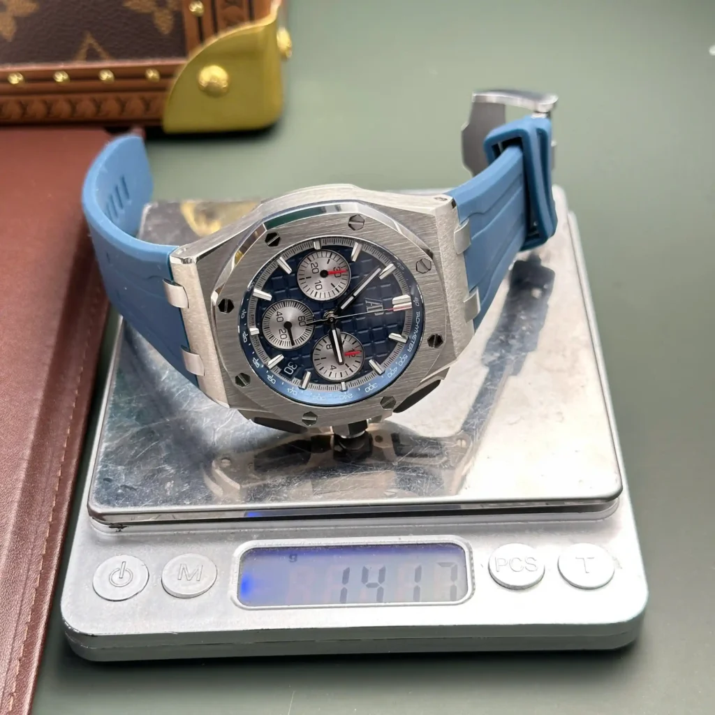 Super-Clone-Audemars-Piguet-Royal-Oak-Offshore-Steel-in-Blue-26420ST-42mm-2