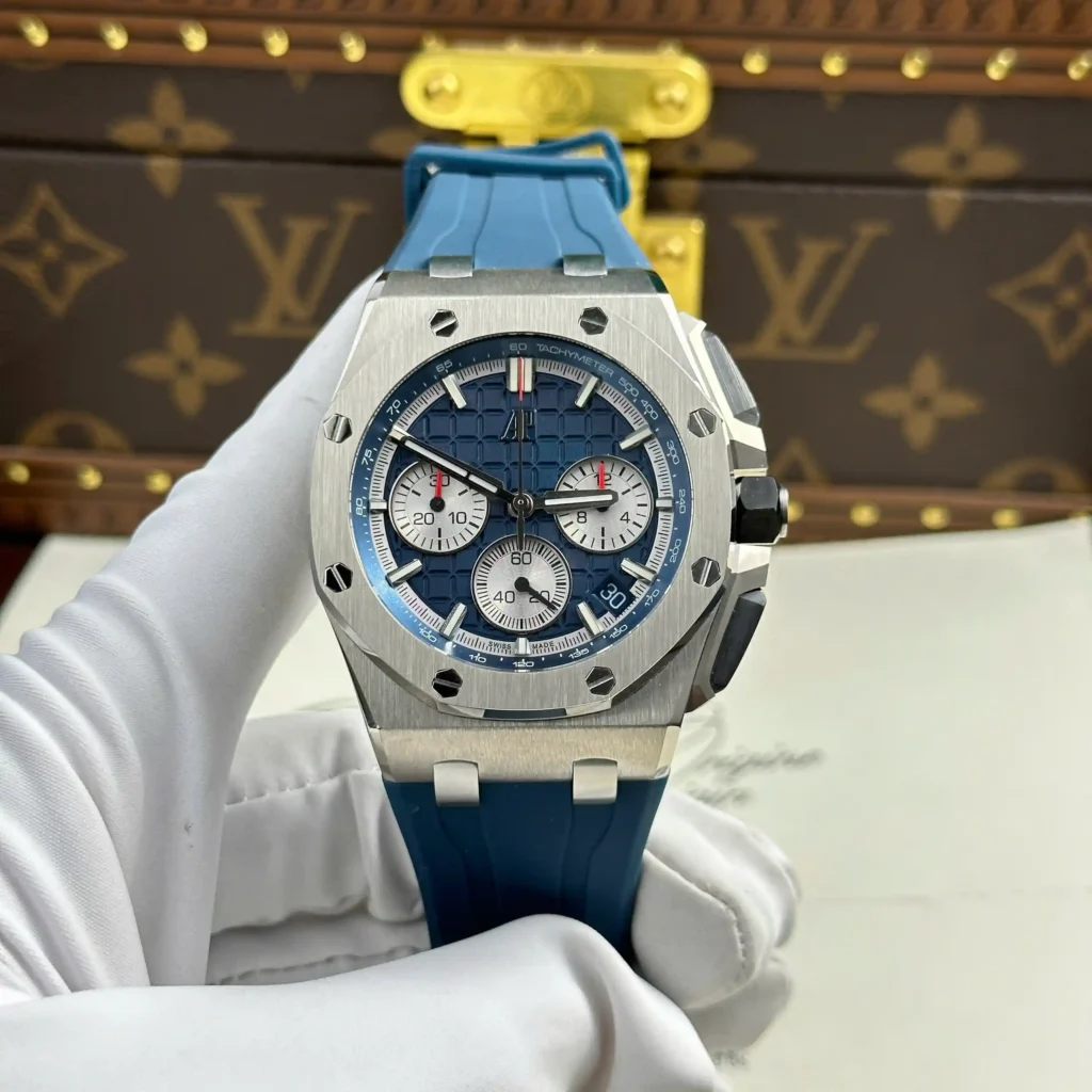 Super-Clone-Audemars-Piguet-Royal-Oak-Offshore-Steel-in-Blue-26420ST-42mm-3