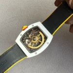 Richard Mille RM 88 Automatic Winding Tourbillon Smiley Transparent Dial Titanium Super Clone