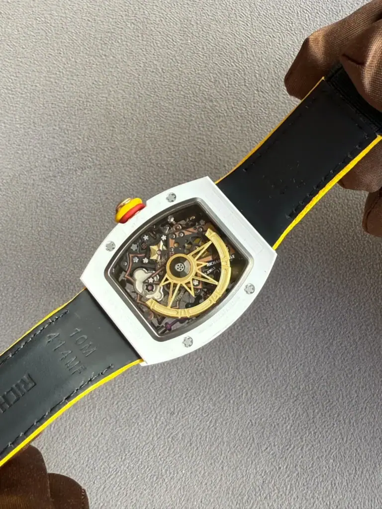 Richard Mille RM 88 Automatic Winding Tourbillon Smiley Transparent Dial Titanium Super Clone