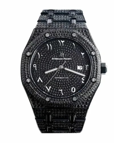 AP Royal Black Diamonds With Arabic Dial Super Clone