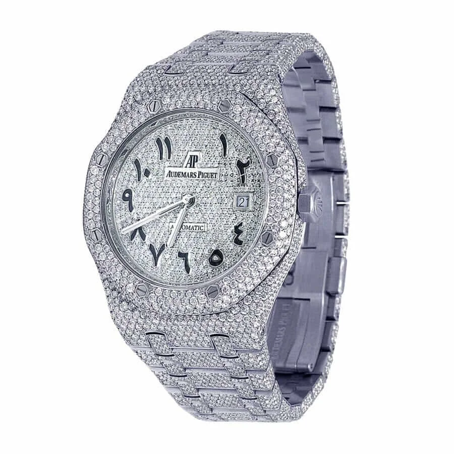 AP Royal Oak Pave Diamond 15400ST.OO.1220ST.02 (Copy) (Copy) Super Clone
