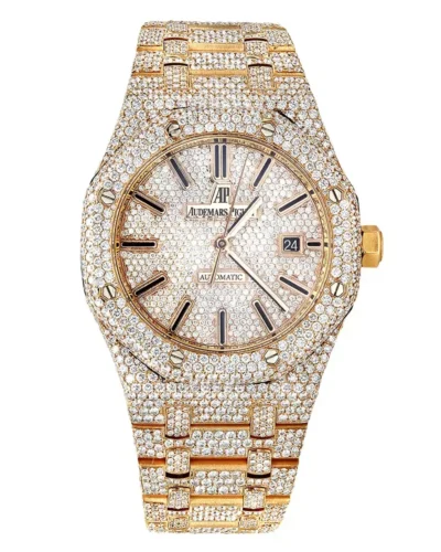 Audemars Piguet Royal Oak Chronograph 26331BA Iced Out Gold Super Clone
