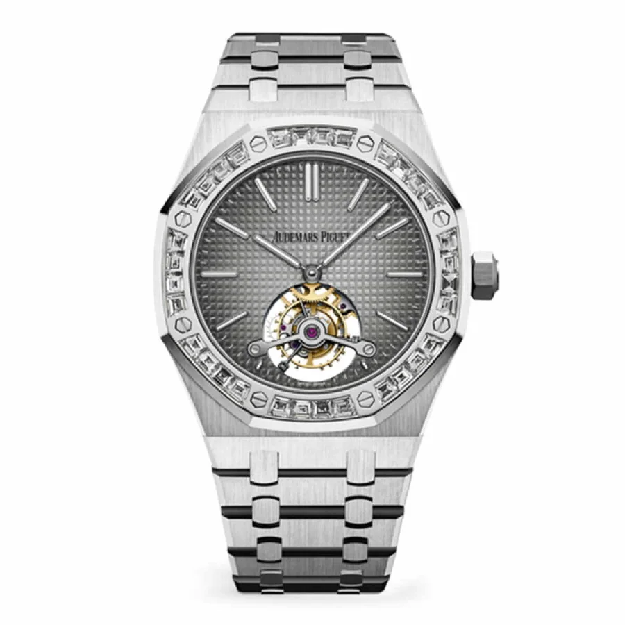 Audemars Piguet Royal Oak Tourbillon Extra-Thin 26510PT.OO.1220PT.01 Platinum Diamond Super Clone