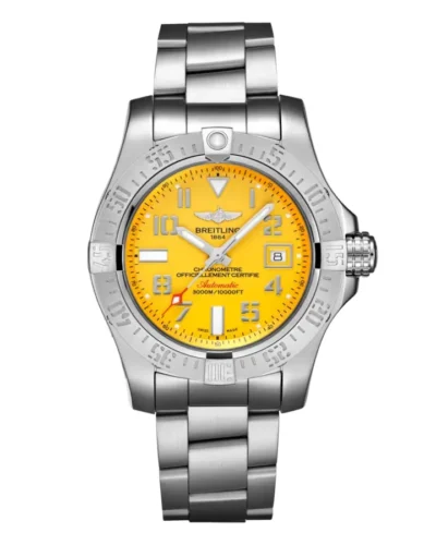 Breitling Avenger II Seawolf A17331 Yellow Dial Super Clone