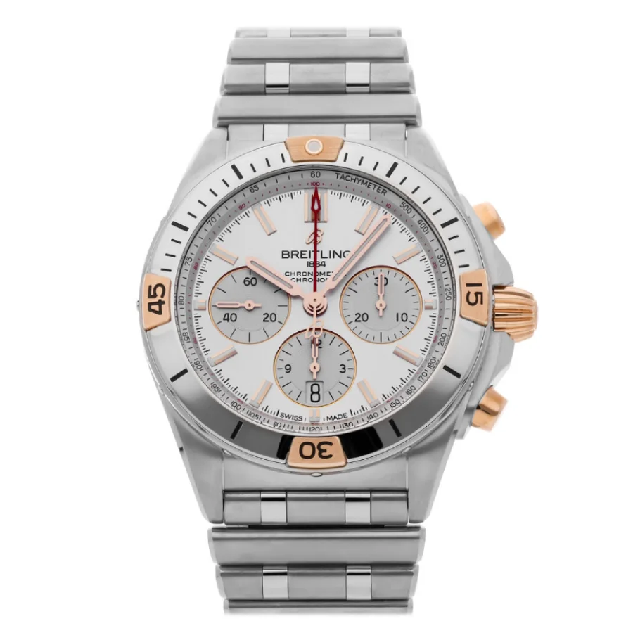 Breitling Chronomat B01 AB0134101G1A1 White Dial Steel Super Clone