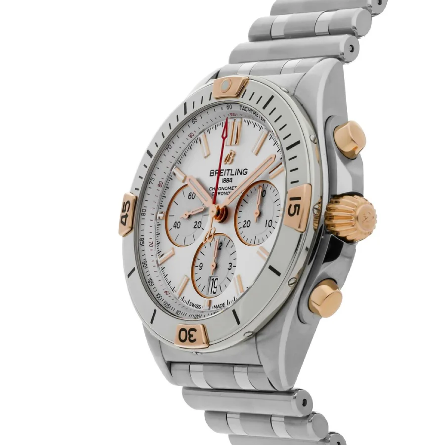Breitling Chronomat B01 AB0134101G1A1 White Dial Steel Super Clone