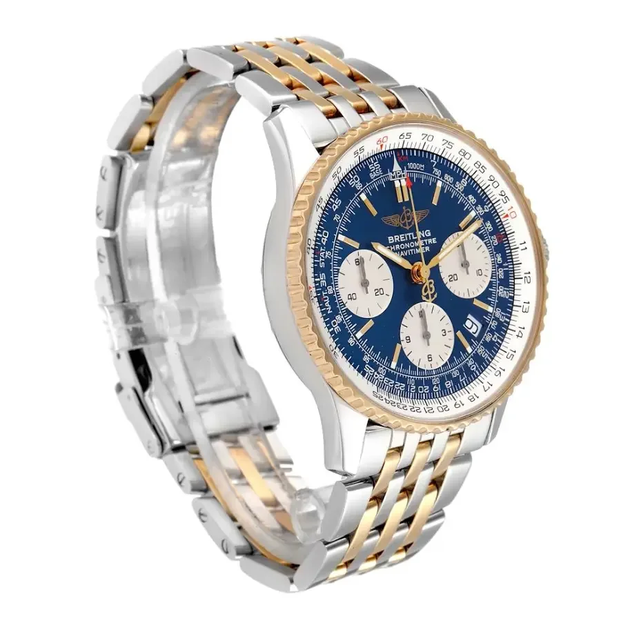 Breitling Navitimer B01 Chronograph D23322 Steel & Gold Super Clone