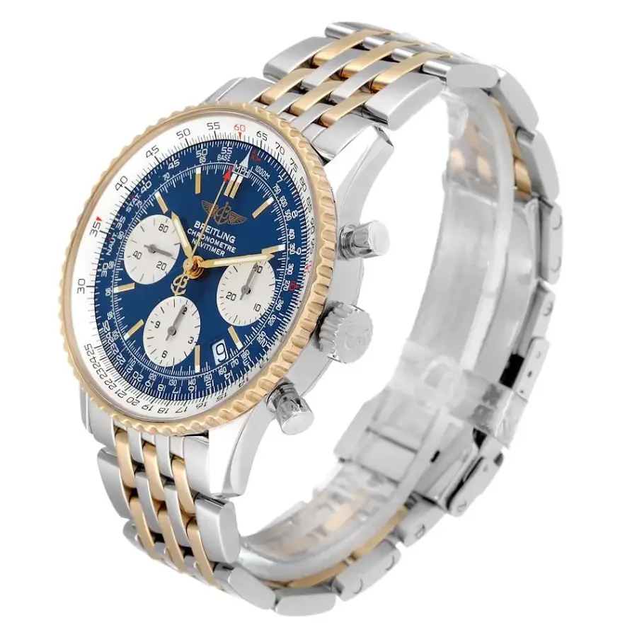 Breitling Navitimer B01 Chronograph D23322 Steel & Gold Super Clone