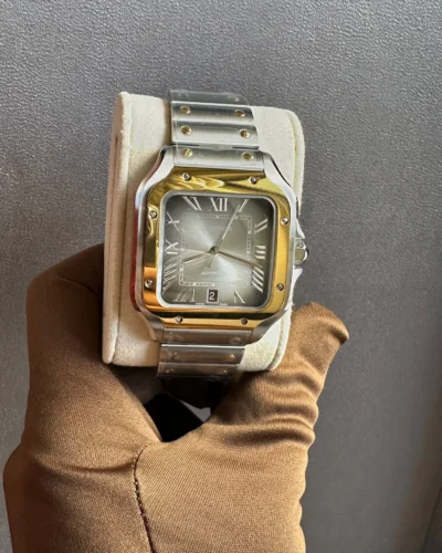 Cartier Santos 40 mm Anthracite Grey Dial Super Clone