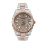 Fully Iced Out Rolex Super Clone