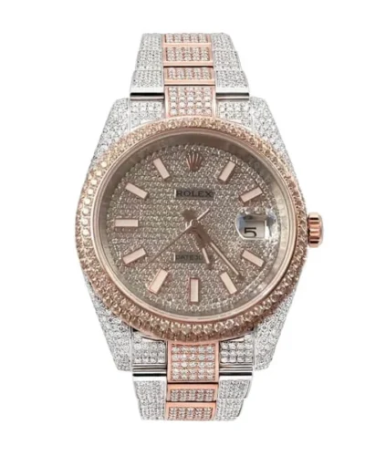 Fully Iced Out Rolex Super Clone