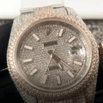 Fully Iced Out Rolex Super Clone