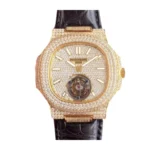 Patek Philippe Nautilus 5711 Tourbillon Jumbo Yellow Gold Dial Super Clone