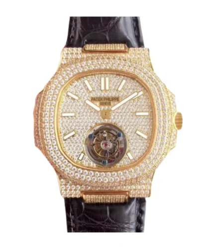 Patek Philippe Nautilus 5711 Tourbillon Jumbo Yellow Gold Dial Super Clone