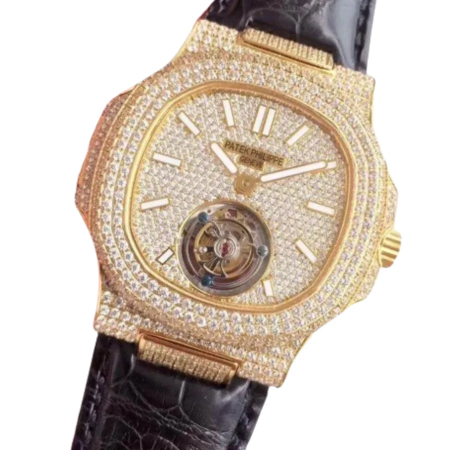 Patek Philippe Nautilus 5711 Tourbillon Jumbo Yellow Gold Dial Super Clone