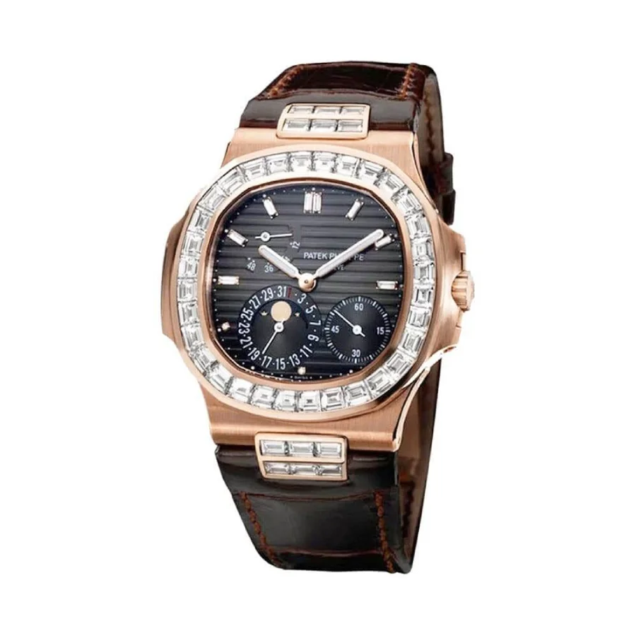 Patek Philippe Nautilus 5724R-001 Baguette Diamond Super Clone
