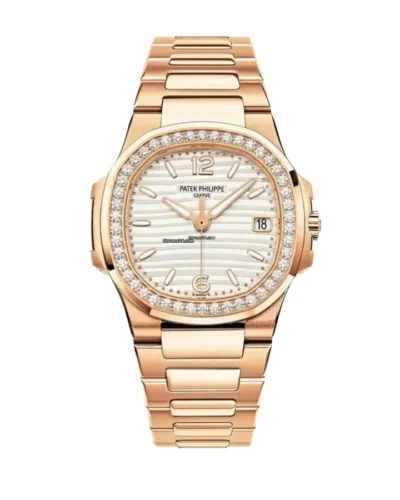 Patek Philippe Nautilus 7118/1200R-001 Rose Gold Diamond Bezel Super Clone