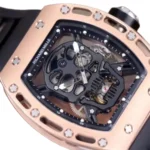 Richard Mille RM 52-01 Tourbillon Skull Dial Rose Gold Super Clone