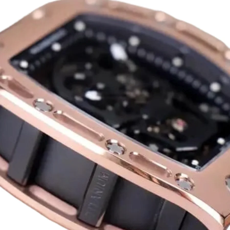 Richard Mille RM 52-01 Tourbillon Skull Dial Rose Gold Super Clone