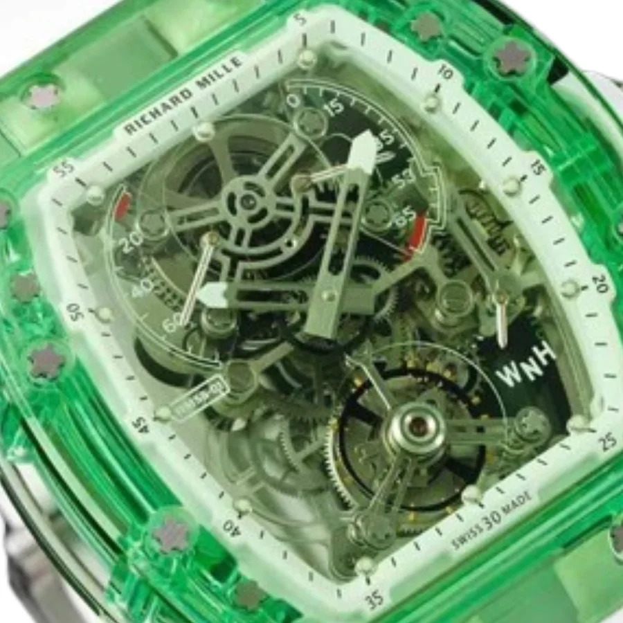 Richard Mille RM 56-01 Tourbillon Green Transparent Super Clone