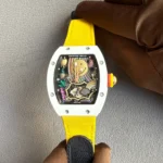 Richard Mille RM 88 Automatic Winding Tourbillon Smiley Transparent Dial Titanium Super Clone