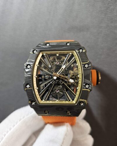 Richard Mille Rm12-01 Gold Carbon Tourbillon Limited Edition Super Clone
