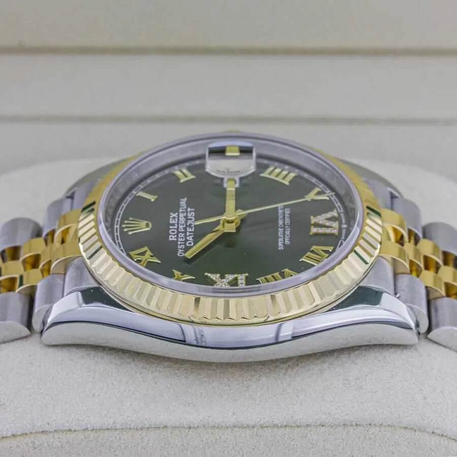 Rolex Datejust 126283RBR Green Dial Jubilee Super Clone