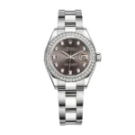 Rolex Datejust 128300 Dark Rhodium Diamond Dial Super Clone