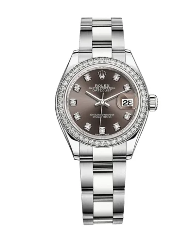 Rolex Datejust 128300 Dark Rhodium Diamond Dial Super Clone