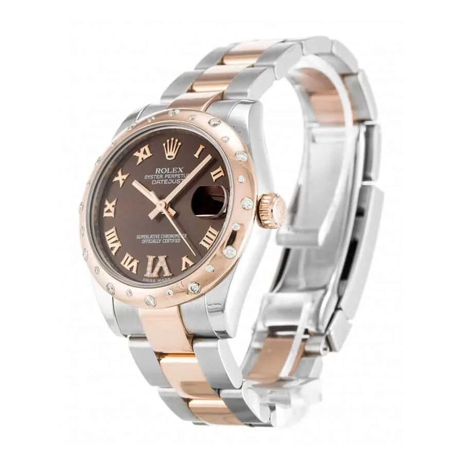 Rolex Datejust 178341 Chocolate Roman Diamond Dial Super Clone