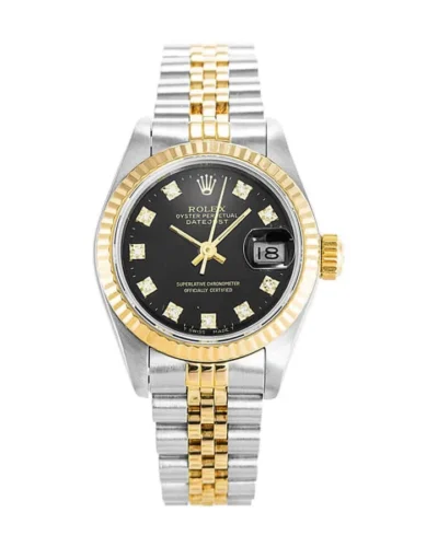 Rolex Datejust 69173 Lady Diamond Black Dial Super Clone