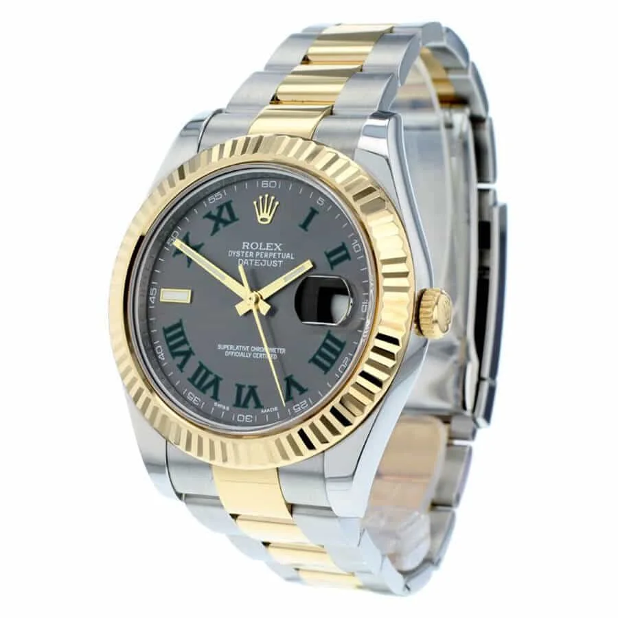 Rolex Datejust Grey Roman Dial 116333-0001 Super Clone