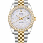 Rolex Datejust Two Tone Diamond Super Clone