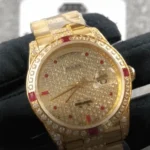 Rolex Datejust Yellow Gold Iced out 116625 Super Clone