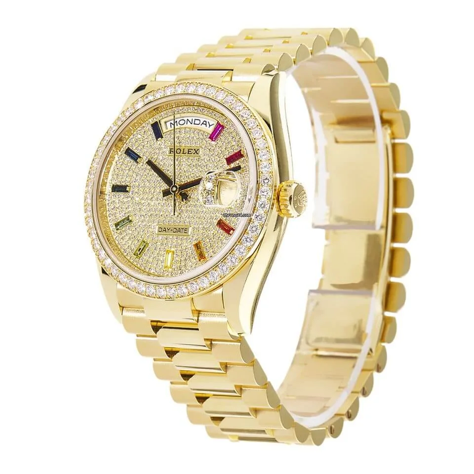 Rolex Day-Date 128348RBR-0030 Diamond Super Clone