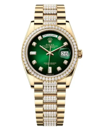 Rolex Day-Date 128348RBR Iced Out Super Clone