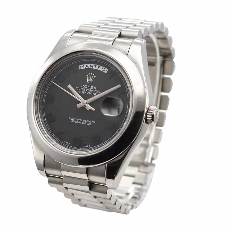 Rolex Day-Date 218206 Black Dial Super Clone