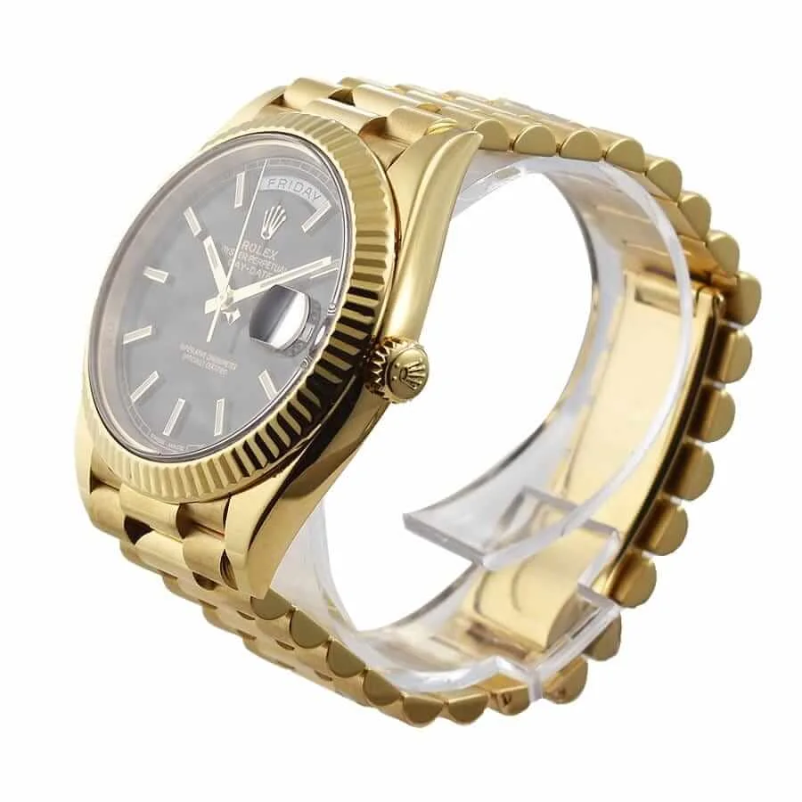 Rolex Day-Date 228235 Gold Black Super Clone