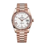 Rolex Day-Date 228235 Rose Gold White Dial Super Clone