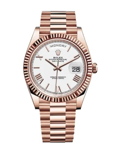 Rolex Day-Date 228235 روز غولد البيت الأبيض Super Clone