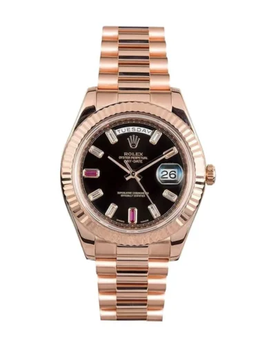 Rolex Day-Date II 218235 Black Dial Super Clone