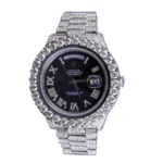 Rolex Day-Date II 218239 Black Iced Out Super Clone
