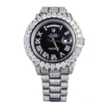 Rolex Day-Date II 218239 Black Iced Out Super Clone