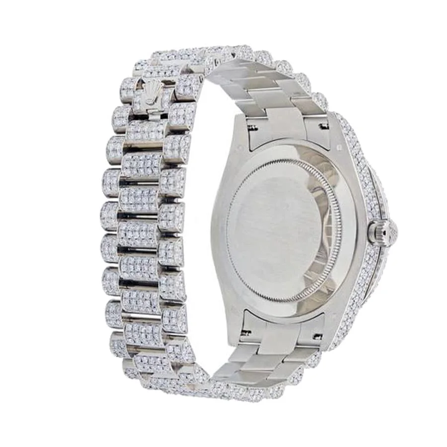 Rolex Day-Date II 218239 Black Iced Out Super Clone