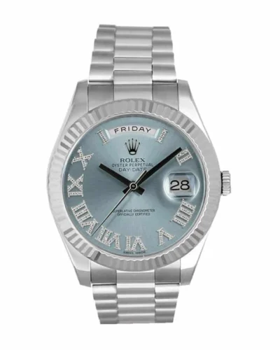 Rolex Day-Date II 218239 Ice Blue Roman Dial Super Clone