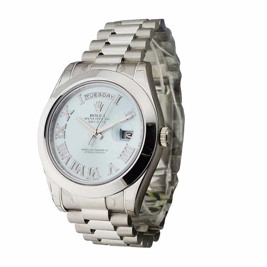 Rolex Day-Date II 218239 Ice Blue Roman Dial Super Clone